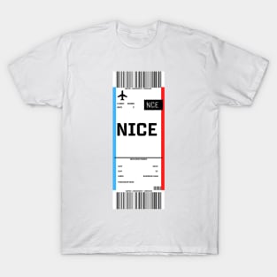Boarding pass for Nice T-Shirt